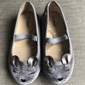 Cat & Jack Velvet Mouse Toddler Flats